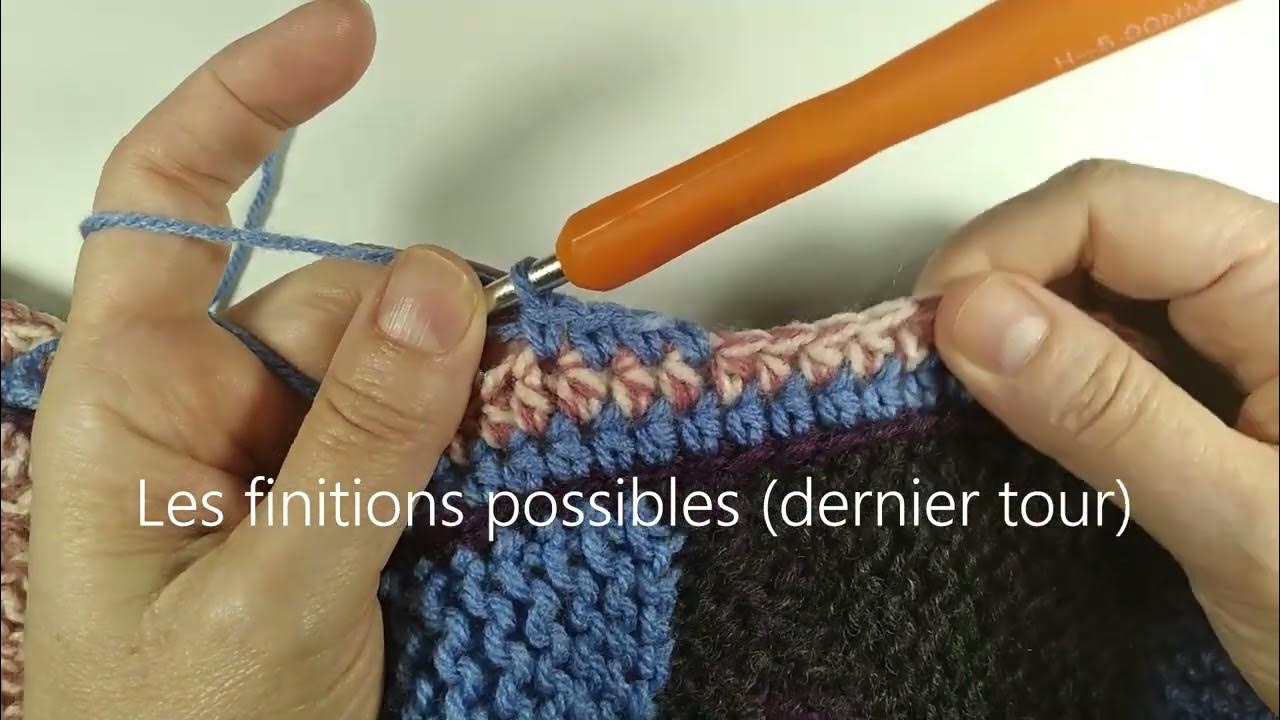Finitions au crochet pour tricot 