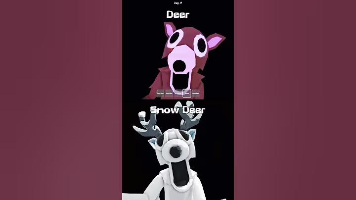 Deer vs Snow Deer JUMPSCARE - 99 Nights in the Forest #roblox #99nightintheforest #shorts
