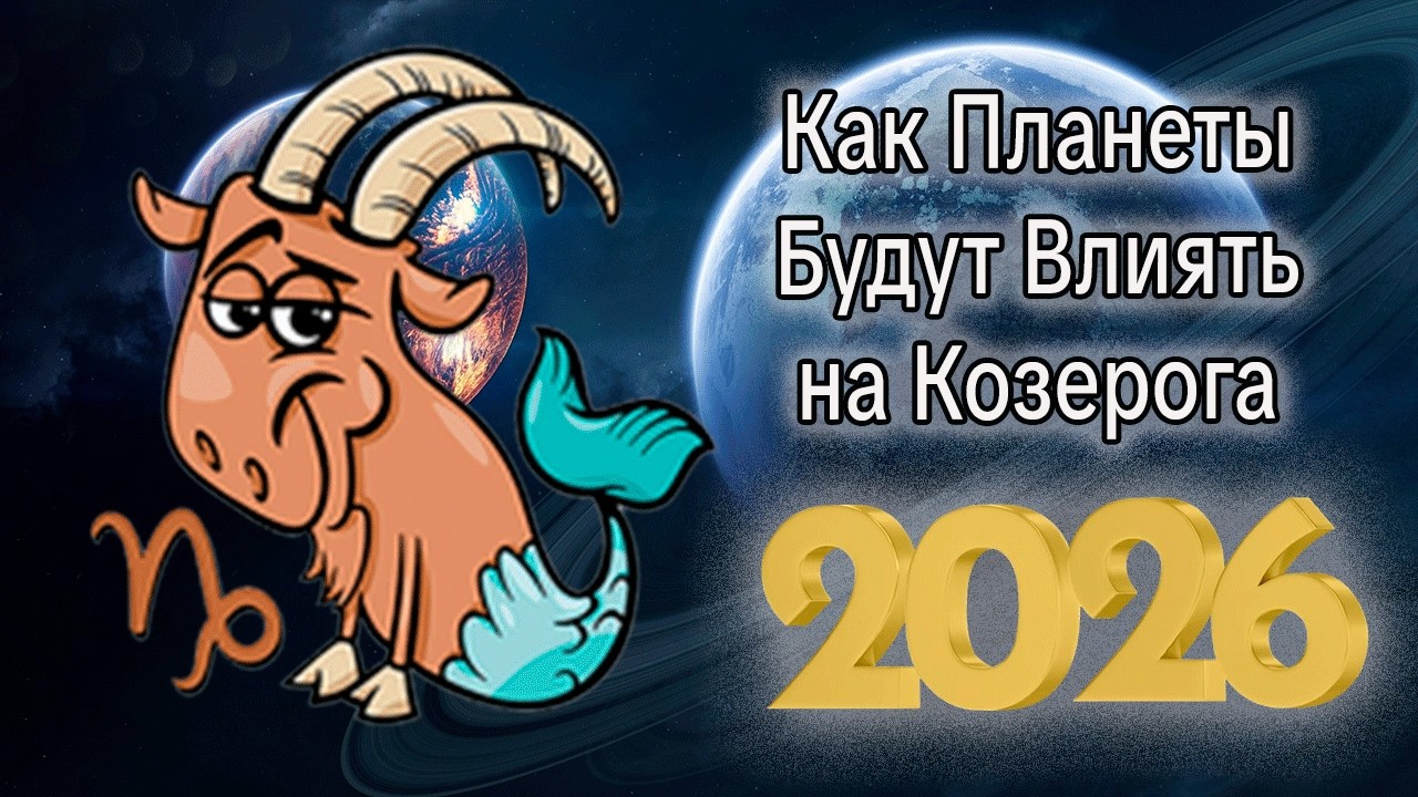 Как Планеты Будут Влиять на КОЗЕРОГОВ в 2026 году