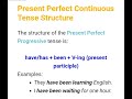 The Perfect Continuous Tense. Инглиз тилида олдин бошланган ва хозиргача давом этаётган замон.