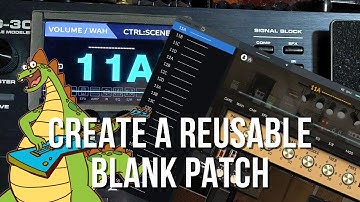 Create A Reusable Blank Patch | NUX MG30 | The Guitar Noob