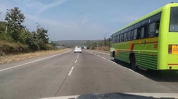 Pune Bangalore Highway KSRTC Overtaking on NH-4 - Part -1