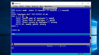 #4 FIle Handling complate output Mode program for SEE exam related QBASIC PROGRAM