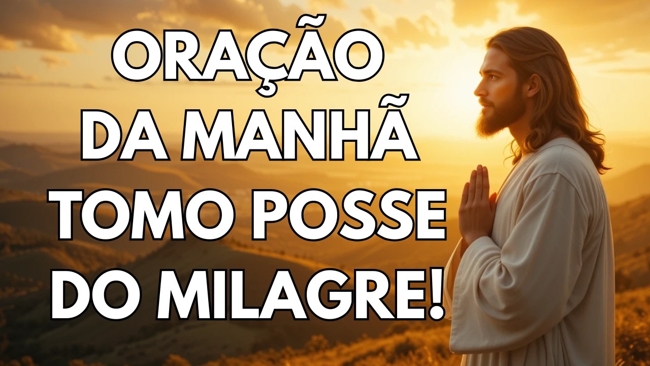 ORAÇÃO PODEROSA DA MANHÃ PARA TOMAR POSSE DO SEU MILAGRE | DEUS TE ABENÇOA HOJE!