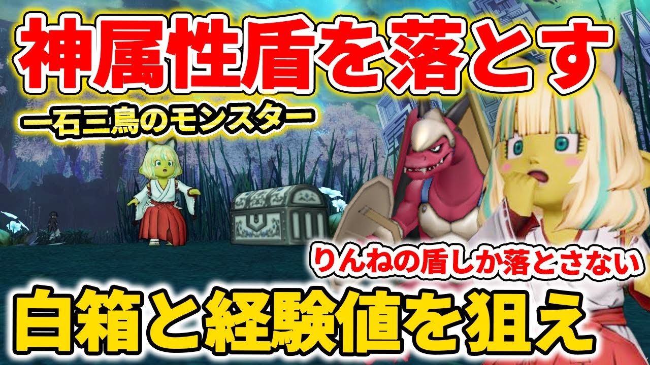 ドラクエ10 白箱でりんねの盾を狙え！りゅう兵士で経験値もごっそり獲得！