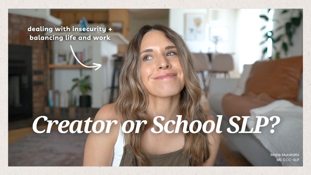 SLP VLOG:  how I balance being a creator and full time SLP + a chat about insecurity