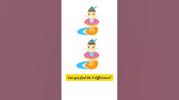 Can you find five differences in only 15 seconds ? #shorts #games # spot-the-difference #challenge