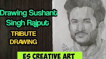 Drawing Sushant Singh Rajput- Remembering him || Timelapse tribute sketch ||
