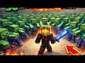 50 Zombies Ne Gher Liya! 💀 Minecraft Arena Battle | One Player Survival