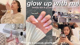 GLOW UP WITH ME from hair to toe : beauty tips & guides, at home selfcare routine 🎀🧖🏻‍♀️✨₊˚⊹♡