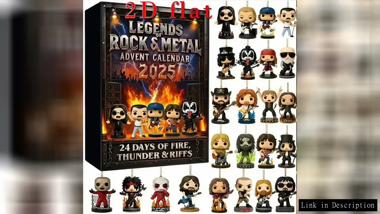 Legends of Rock Metal Advent Calendar 24 Days Christmas Countdown Calendar Box Gift Children's Birth