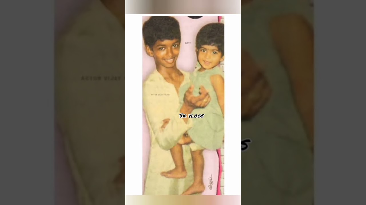 Thalapathy Vijay With Sister Unseen Cute Pictures ❤️😍 