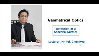 Matriculation Physics: 7.1 Reflection at a Spherical Surface (Part 1/3)