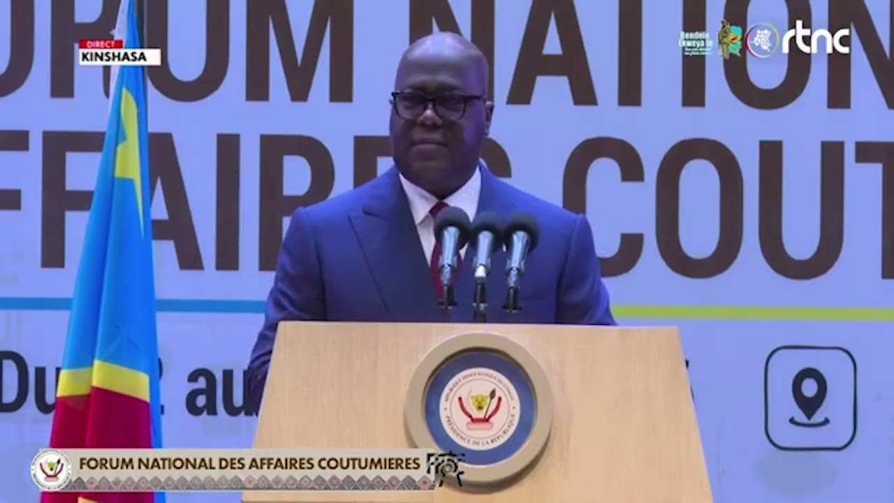 DISCOIURS YA FATSHI NA FORUM NATIONAL DES AFFAIRES COUTUMIERES