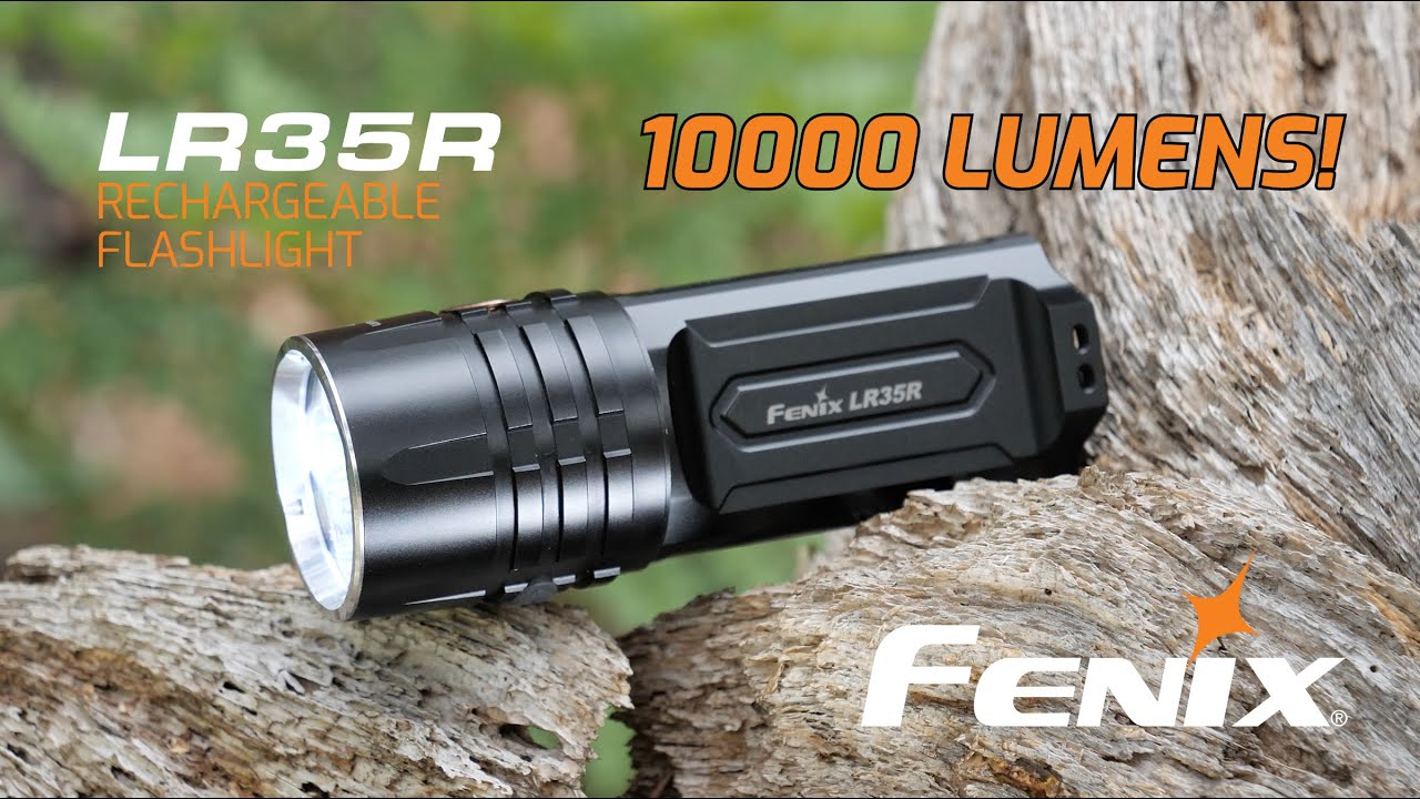 Fenix LR35R - 10 000 lumens - 500 mètres de portée - Pack complet