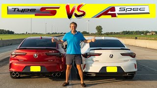 2021 Acura TLX Type S vs TLX A Spec, how much faster? Drag Race.