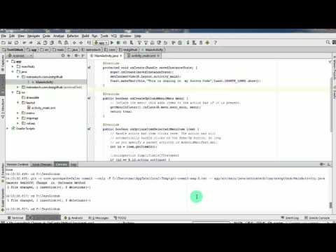 Android Studio GitHub Integration & Sharing Part 2