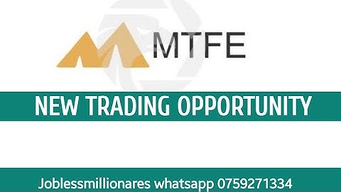 MTFE trading / How to trade on demo account