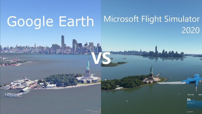 Flight Simulator Meets Google Earth View - 4K Incredible Colored
