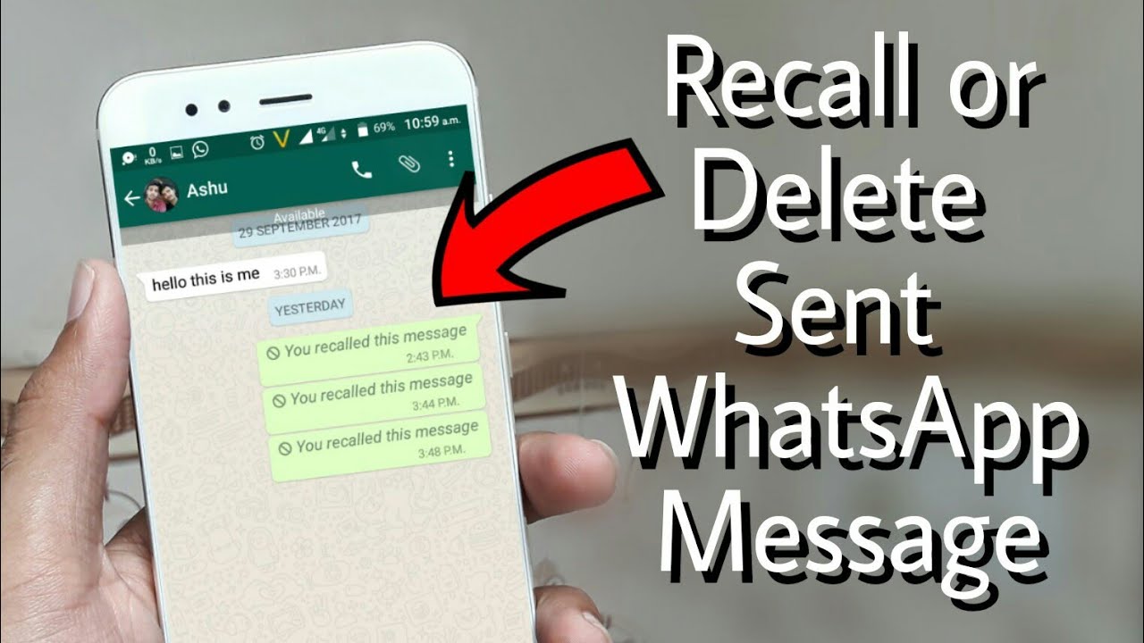 Delete Or Recall Sent WhatsApp Messages | Recall message option in WhatsApp |������������ - YouTube