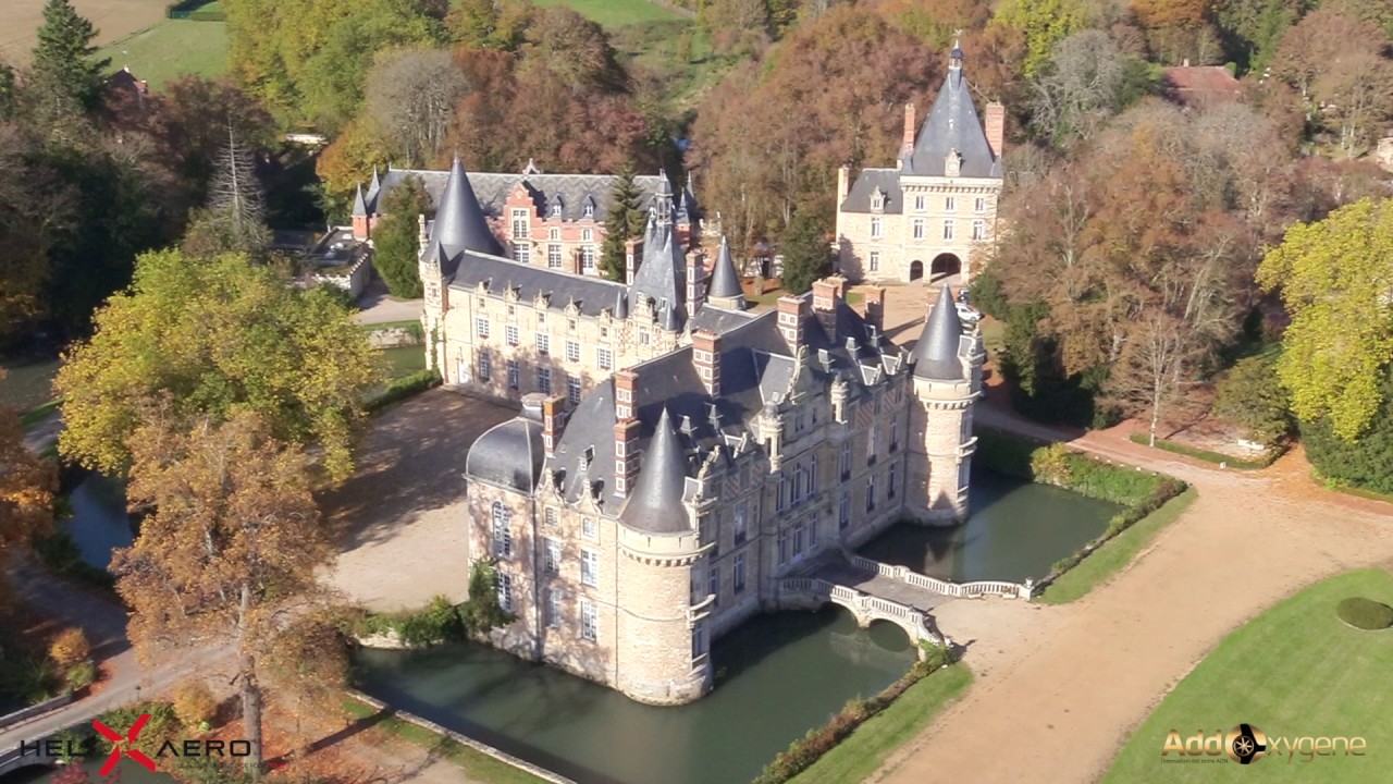 Chateau d'Esclimont vue du ciel