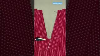 simple neck design hack #sewing #viral #diy #craftycookspace #shorts #follow #subscribe