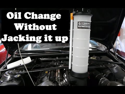 E46 M3 oil change with Schwaben Extractor