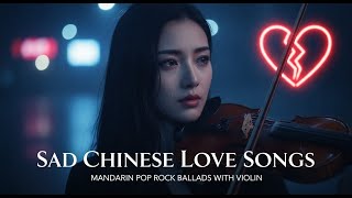 Sad Chinese Love Songs | 20 Mandarin Pop Rock Ballads with Violin (Emotional Chinese Music)