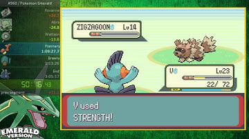 Pokemon Emerald Any% Glitchless Speedrun 2:53 game time (~2:52:30) Part 1