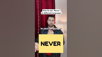 How to say "Never" in different languages #languages #shorts