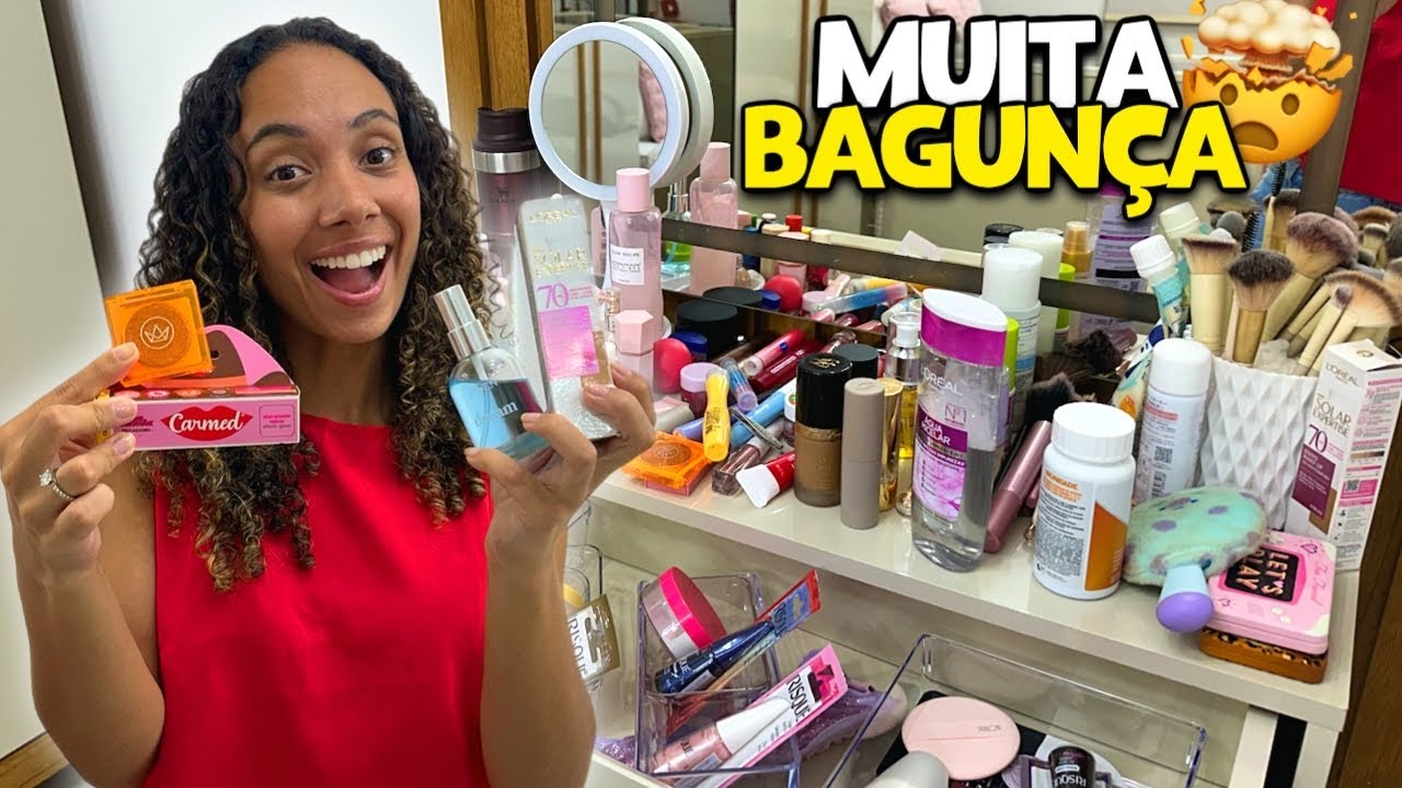 FAXINEI MINHA PENTEADEIRA COM NOVIDADES 2026!! *ORGANIZANDO A BAGUNÇA 