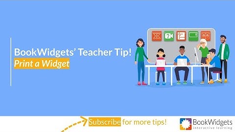 How to Print a BookWidgets Activity