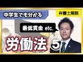 【労働法】最低賃金、減給制裁の制限、全額払の原則【5/19】