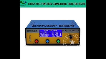 BOSCH 4 pins common rail injector CRIN4 test by CRI325