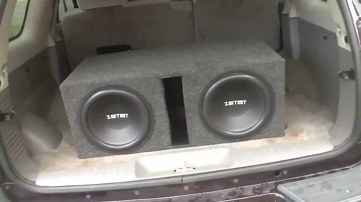 Loud 2 12 inch subs! Roof flex on 300 watts using ...