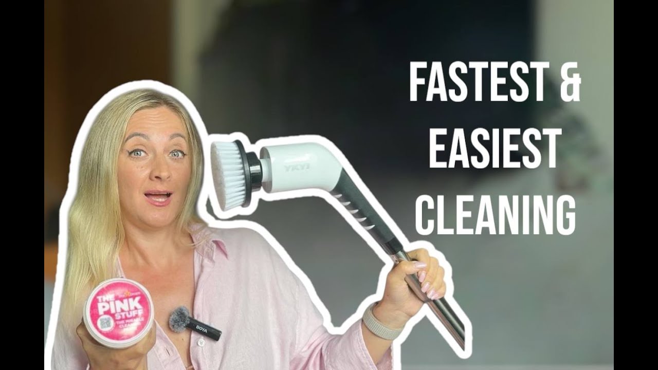 Electric Spin Scrubber with 8 Brush Heads | Deep Clean Demo & Review