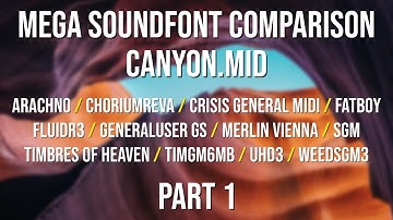 Mega Soundfont Comparison: Canyon.mid - Part 1