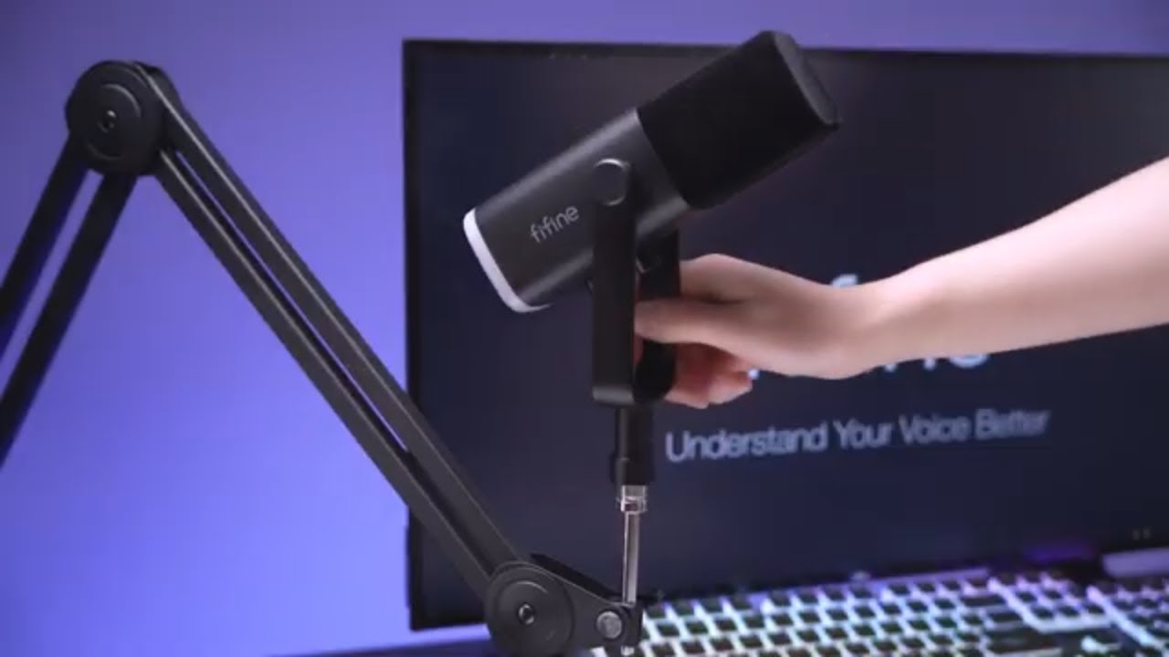 Tutorial] of Levelling up FIFINE AmpliGame AM8 Audio with A Microphone Boom  Arm 