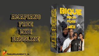 Free Amapiano Bassline Midi Pack|Bique×Theke|W4DE|MDU Aka Trp|ZanTen
