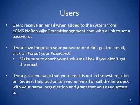 User Access, Login and Profile