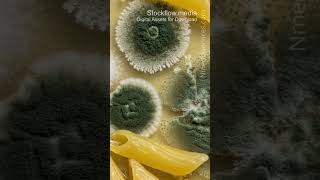 Mold Growth 20260314 0669 | Food Fungi | Microscopic - Vertical Stock Footage
