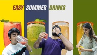 Garmi me banaye yeh 5 drinks to keep your stomach cool #food #drink #viral || kuch bhi vlogs