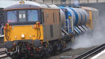 GBRf 73119 In Dutch Livery & BR Blue 73201 At Tonbridge On RHTT - Tuesday 19th September 2023