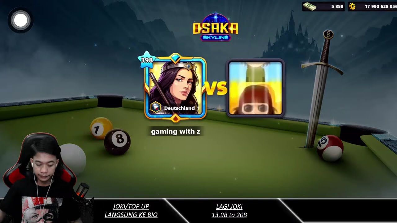 8 Ball Pool OSAKA 200M😨😱