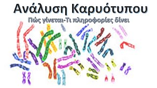 Ανάλυση καρυότυπου: Πώς γίνεται; Τι πληροφορίες δίνει;