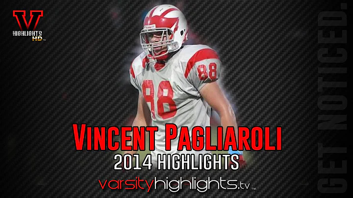 Vincent Pagliaroli 2014 Junior Highlights (TE/DL/L...