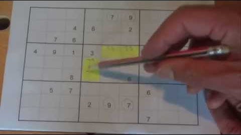 How to Solve a Sudoku Puzzle - Tip 9: Writing Little Numbers in Twin Cells, Tip or Trick - Tutorial