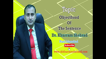 Objecthood Of The Sentence -- Direct, Indirect & Oblique Objects in Syntax