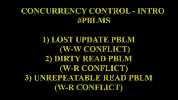 UNIT 3 #Concurrency Control IN DBMS #PROBLEMS  #Tamil
