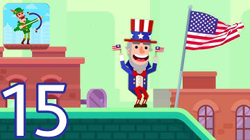 Bowmasters Gameplay Walkthrough Part - 15 Crazy Sam (iOS,Android)